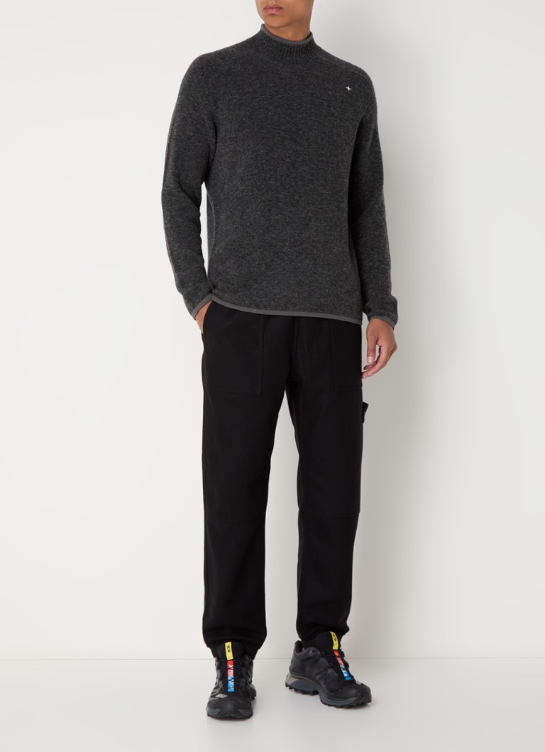 Pantaloni de trening conici din amestec de lână Stone Island 331F4