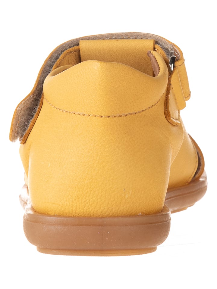 kmins Leder-Halbsandalen in Gelb günstig kaufen