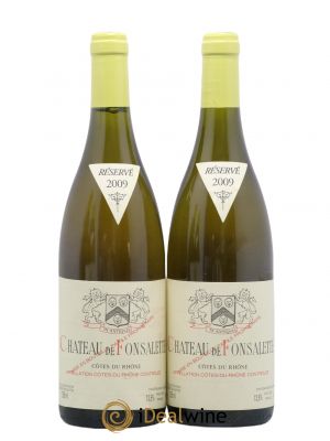 Côtes du Rhône Château de Fonsalette Emmanuel Reynaud  2009 - Lot de 2 Bouteilles