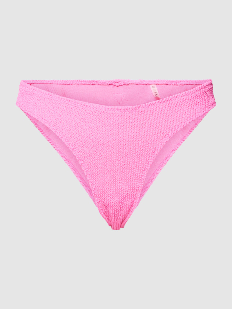Bikini-Slip mit Label-Detail Modell 'BRAZILIAN' in neon pink
