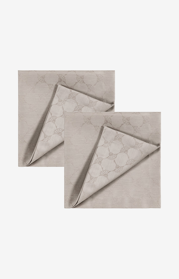 Serviette JOOP! Cornflower Allover in Sand - 2er Set, 50 x 50 cm - im JOOP!