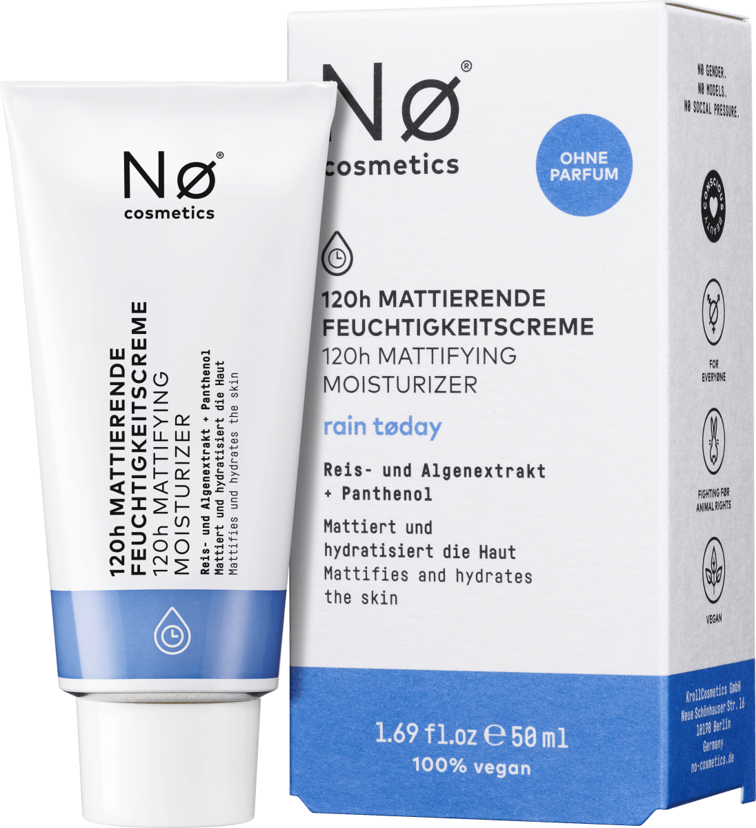 Feuchtigkeitscreme 120h mattierend, 50 ml