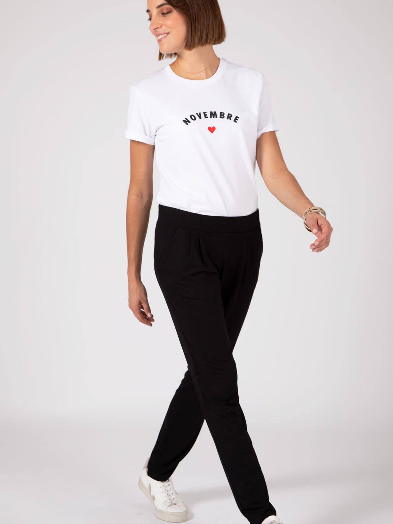 Envie de Fraise Karottenhose für die Schwangerschaft OSCAR ENVIE DE FRAISE ohne Einsatz - schwarz