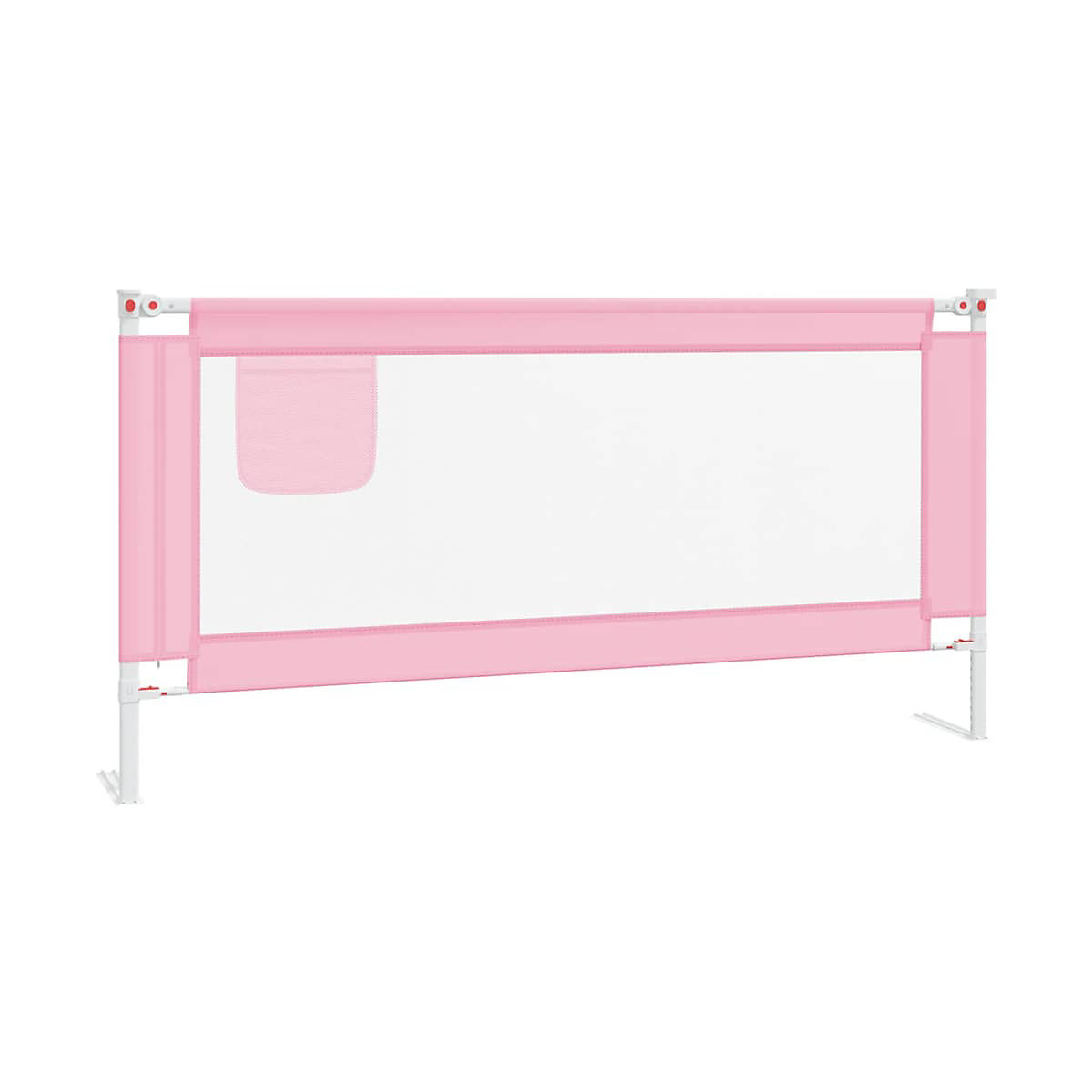 Kleinkind-Bettschutzgitter Rosa 180x25 cm Stoff