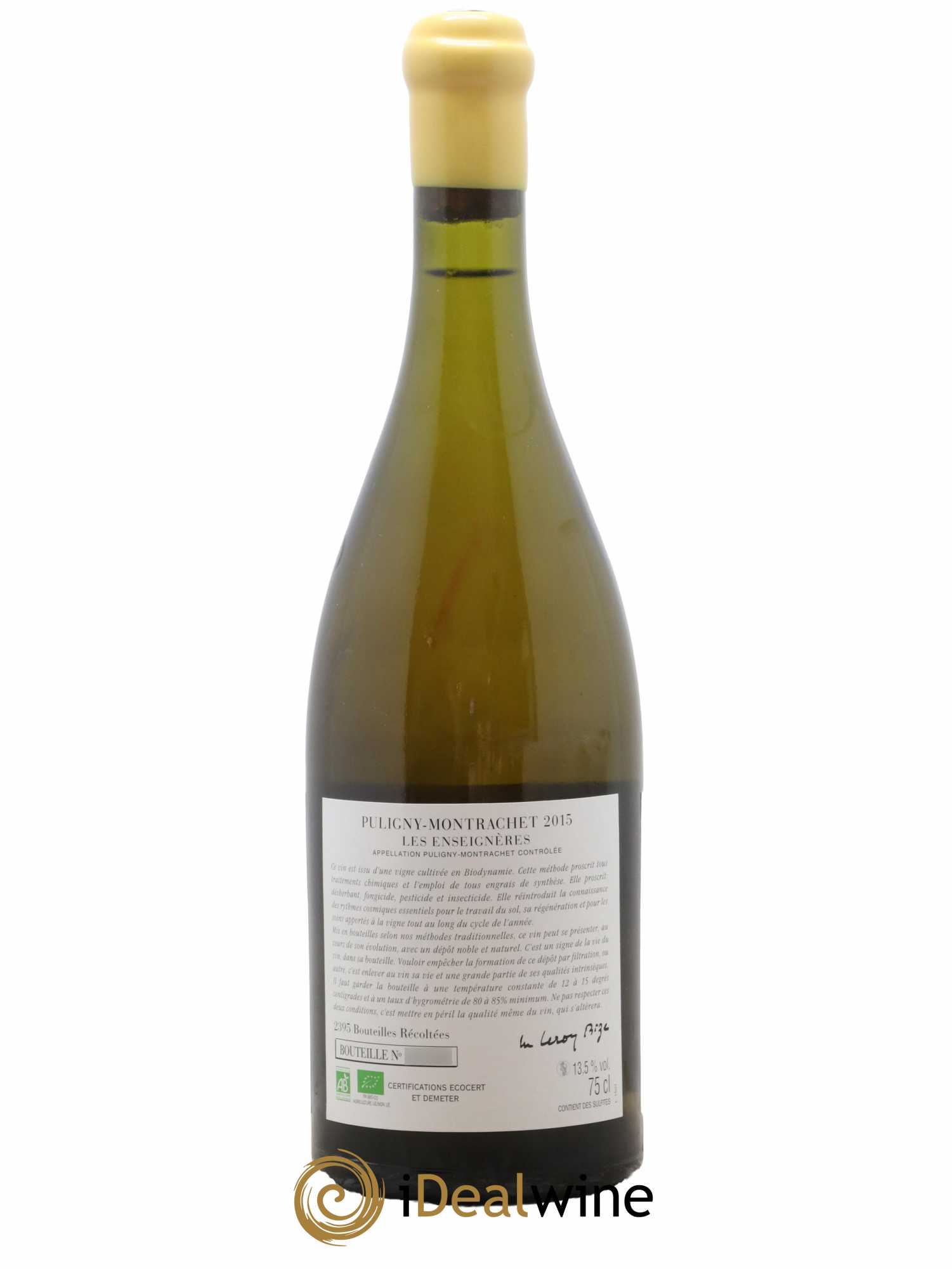 Puligny-Montrachet Les Enseignères d'Auvenay (Domaine)  2015 - Lot de 1 Bouteille