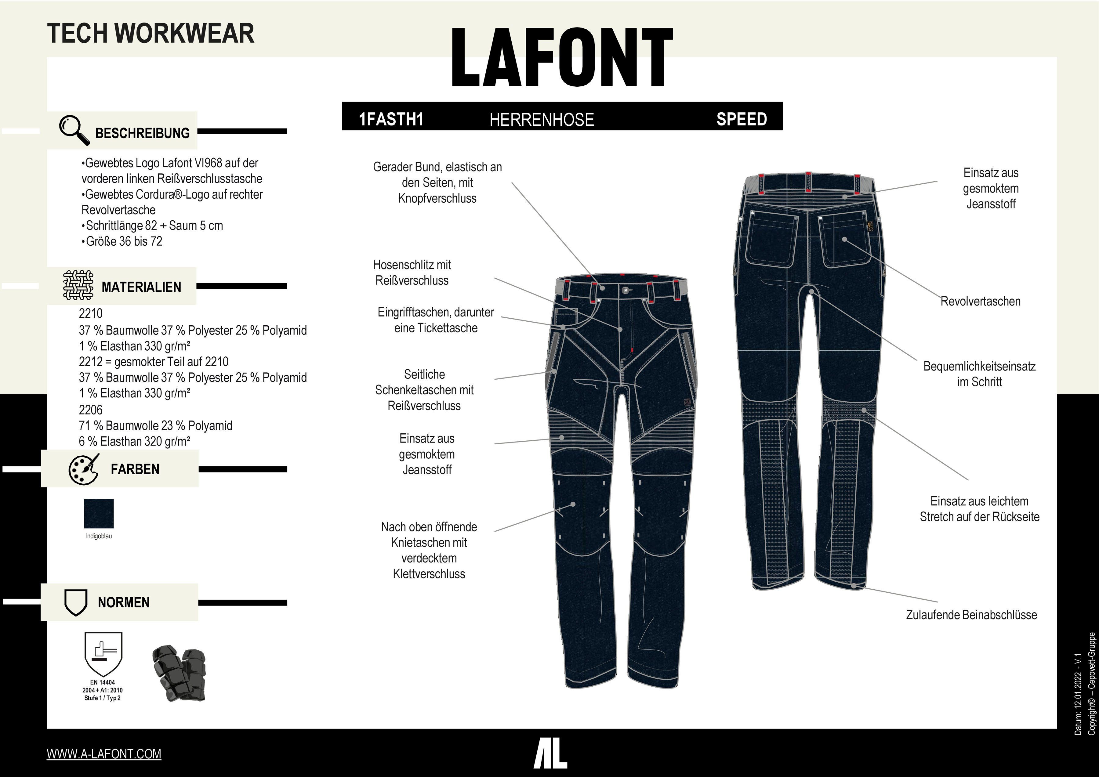 Lafont Arbeitsbundhose 