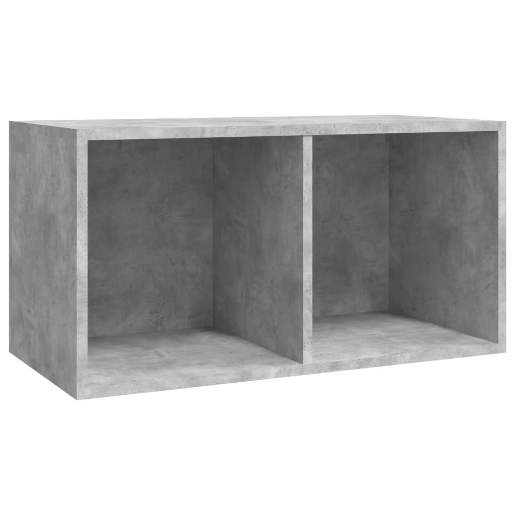 vidaXL Aufbewahrungsbox Schallplatten-Aufbewahrungsbox Betongrau 71x34x36 cm (1 St)
