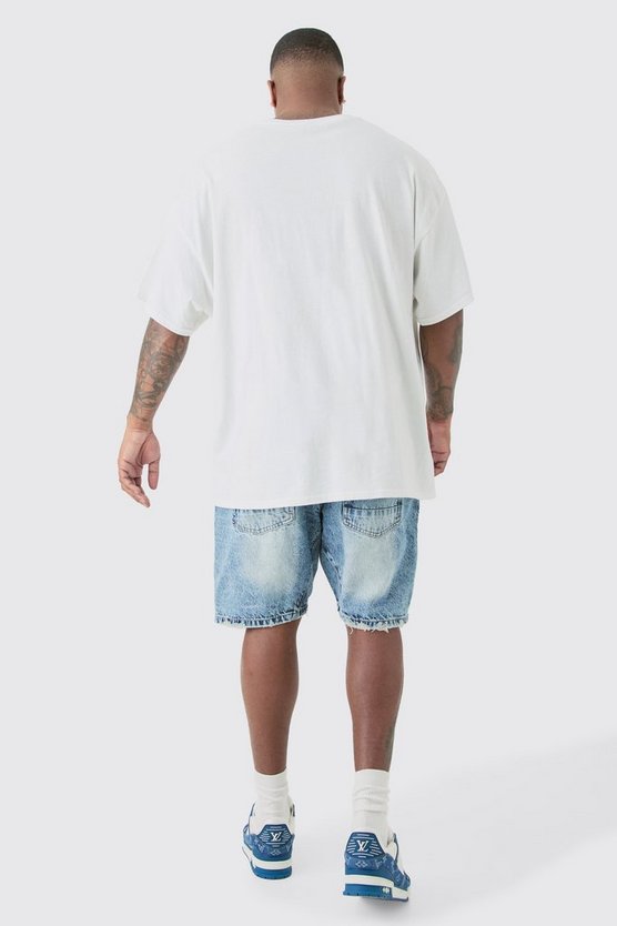 Plus Shorts mit geradem Bein