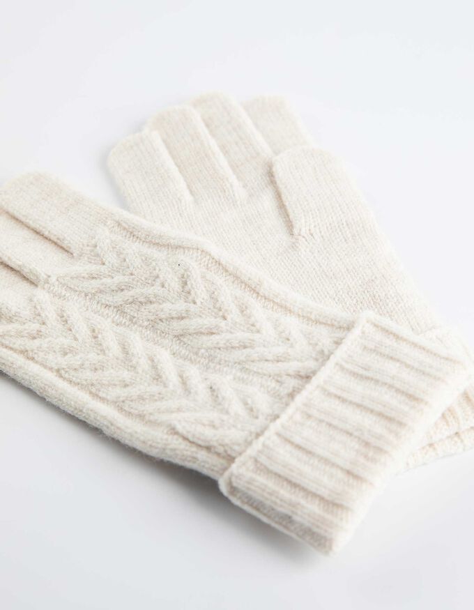 Handschuhe - Zopfstrick