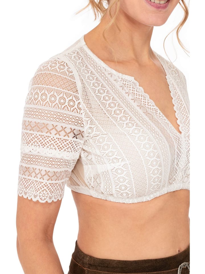 MarJo Dirndlbluse GESLAU in offwhite günstig kaufen
