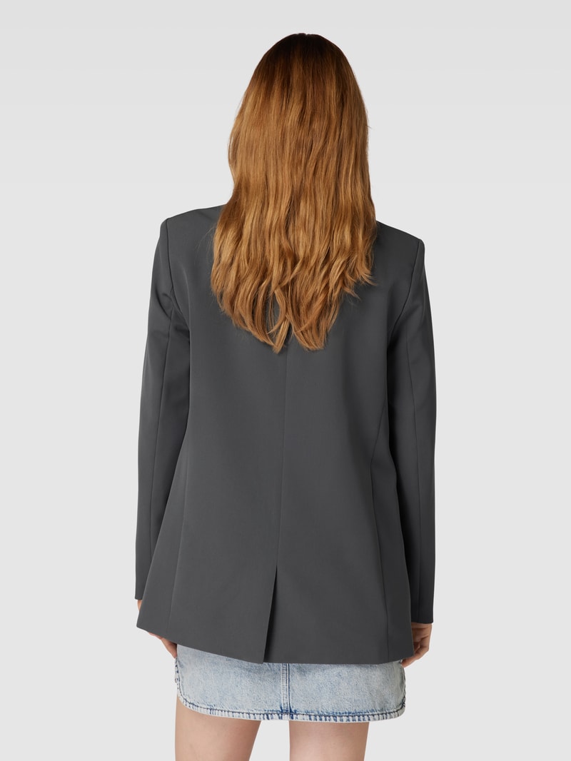 Blazer mit Reverskragen Modell 'BOSSY' in anthrazit