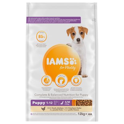 IAMS for Vitality Dog Puppy & Junior Small / Medium Huhn