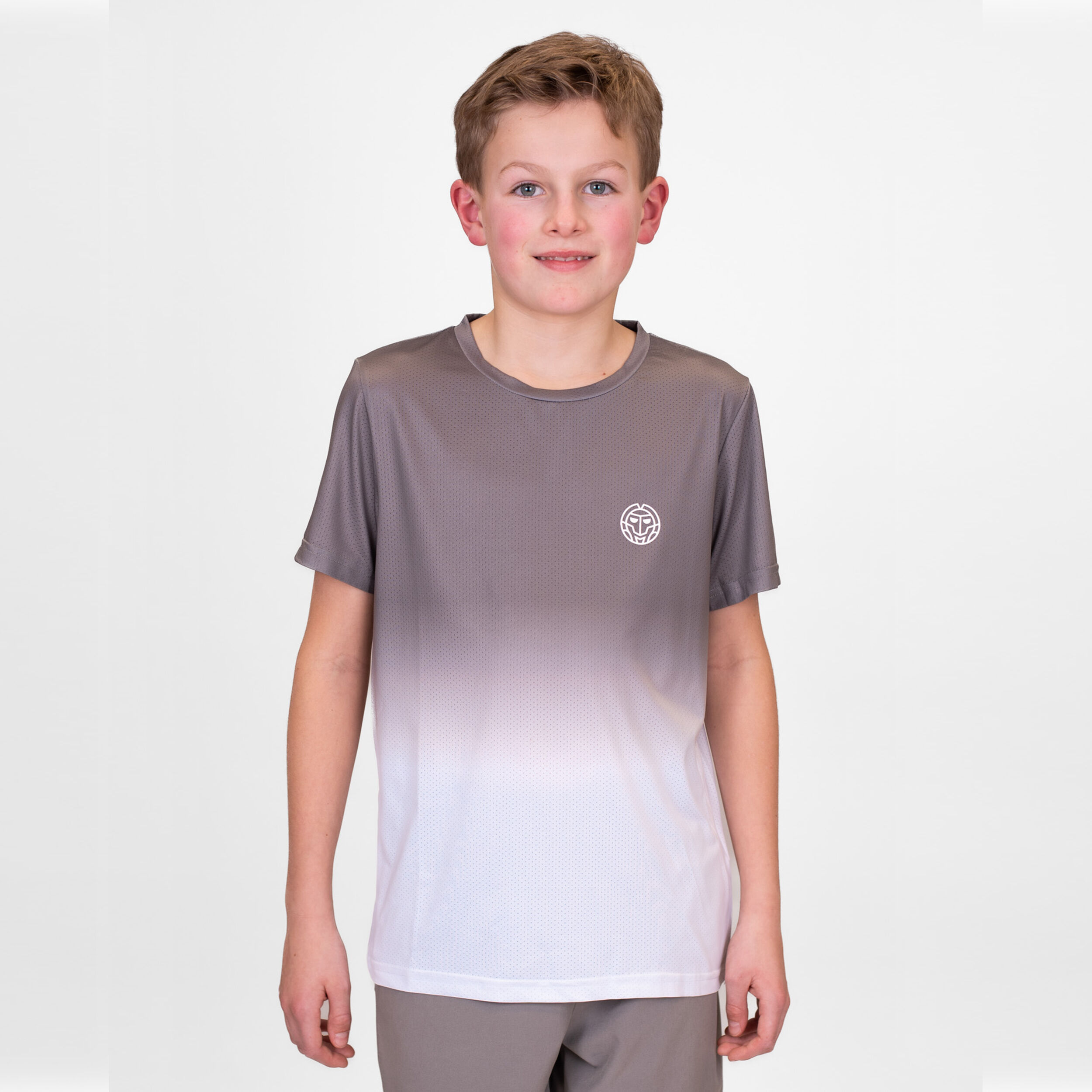 Crew Gradiant T-Shirt Jungen - Grau, Weiß