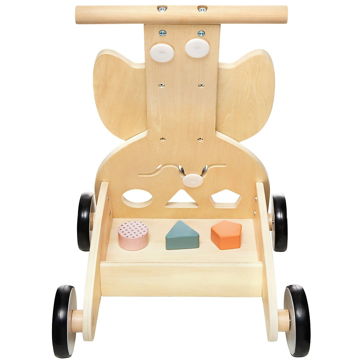 Holz Lauflernwagen multifunktionale Lauflernhilfe mit Blöcken