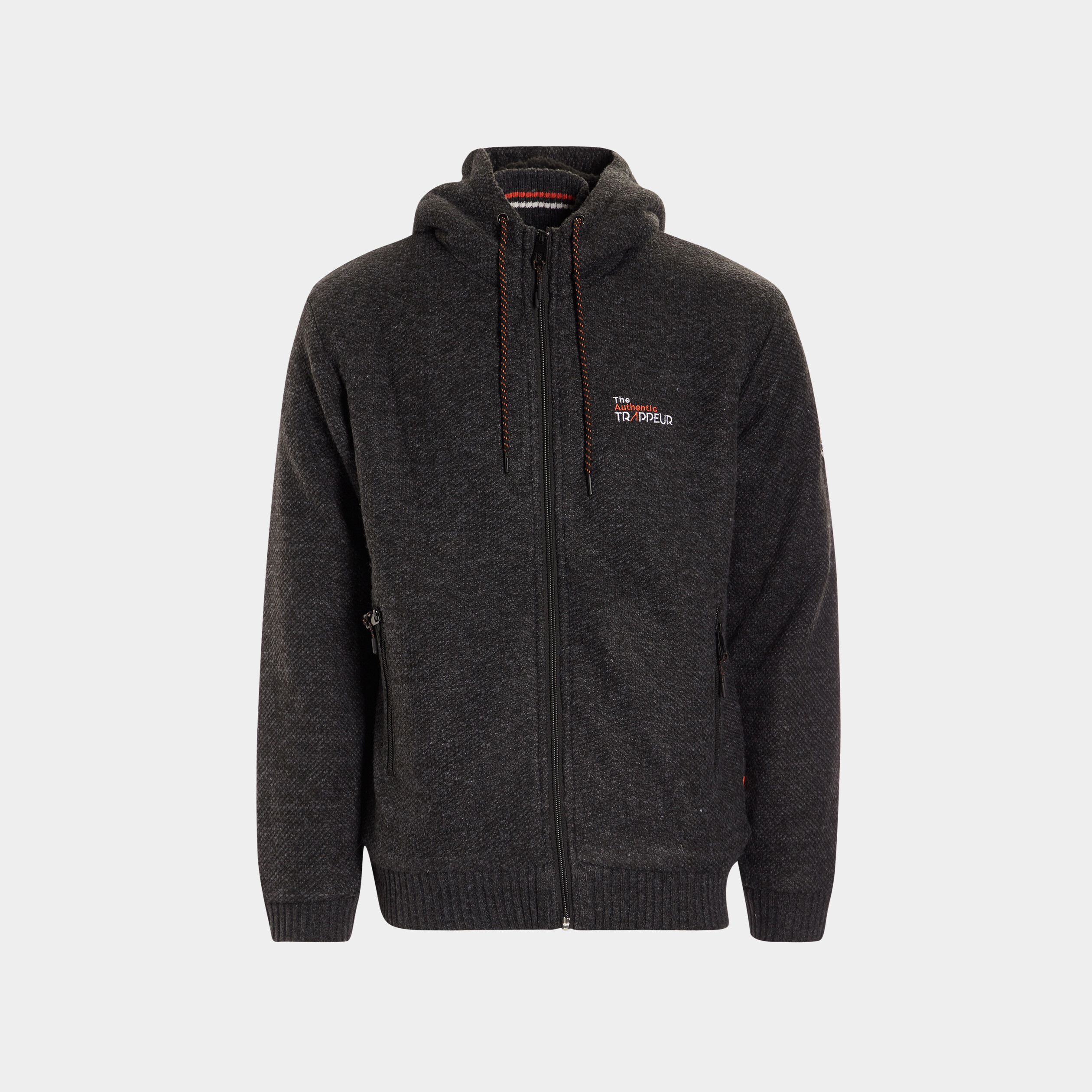 Gilet zippé à capuche Trappeur gris foncé homme | La Halle