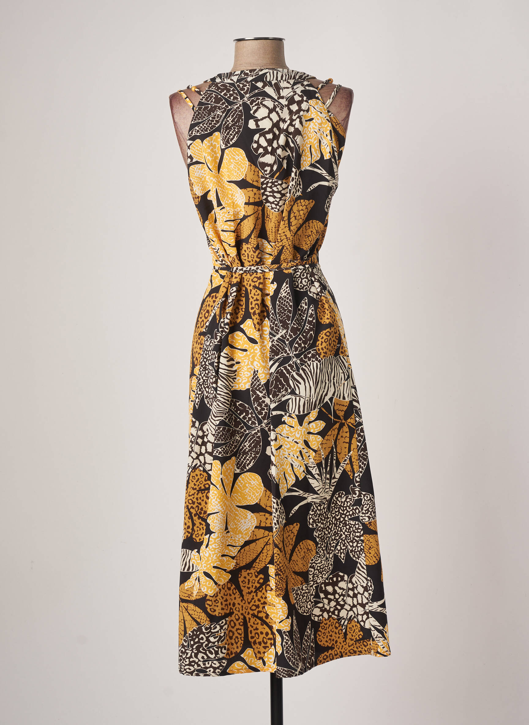 Diane Laury Robes Mi Longues Femme couleur jaune