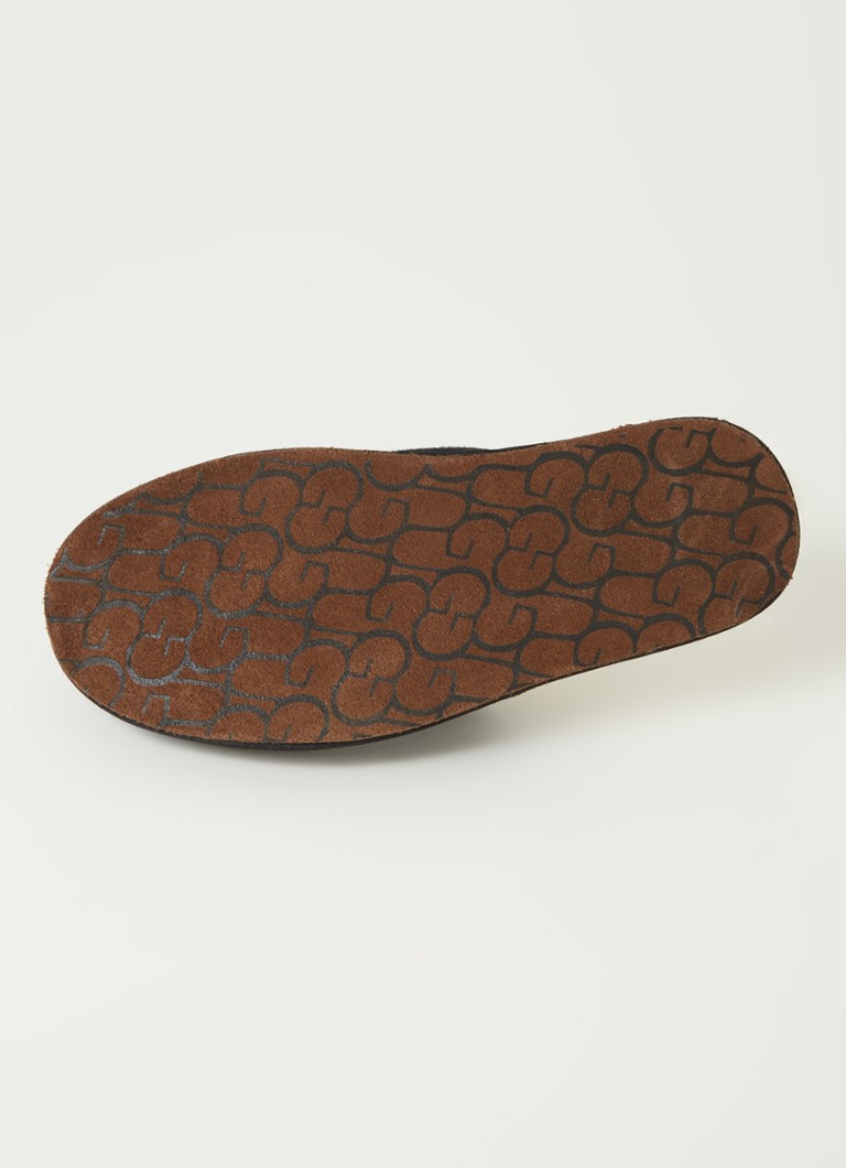 Papuci UGG Scuff din piele întoarsă căptușiți cu piele de oaie