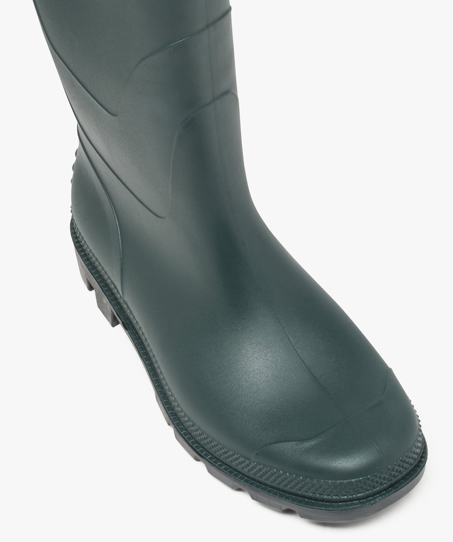 Bottes de pluie à semelle crantée kaki | GEMO