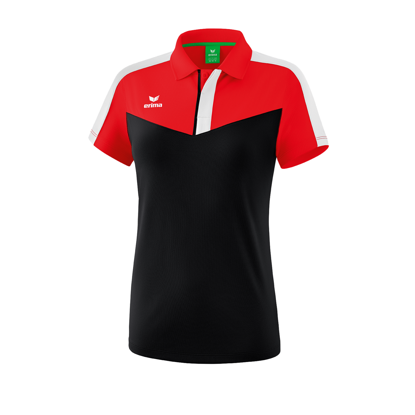Erima Squad Poloshirt Damen Rot Schwarz