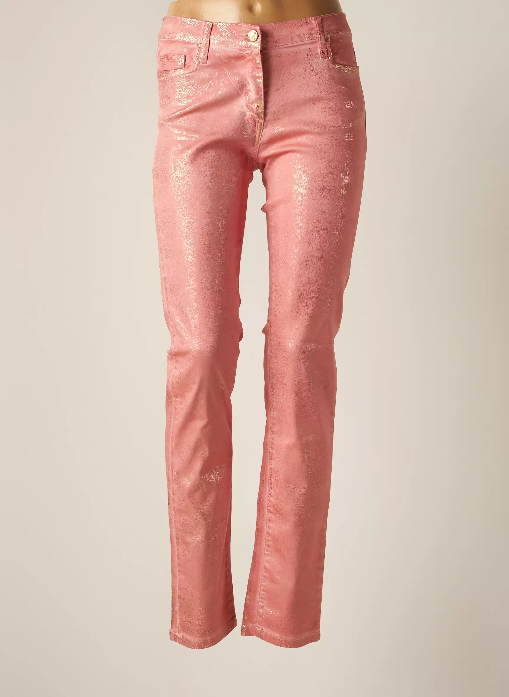Carla Kops Pantalons Slim Femme couleur rose