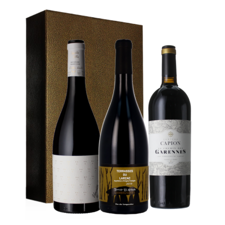COFFRET TRIO - LANGUEDOC TERRASSES DU LARZAC LES INDISPENSABLES