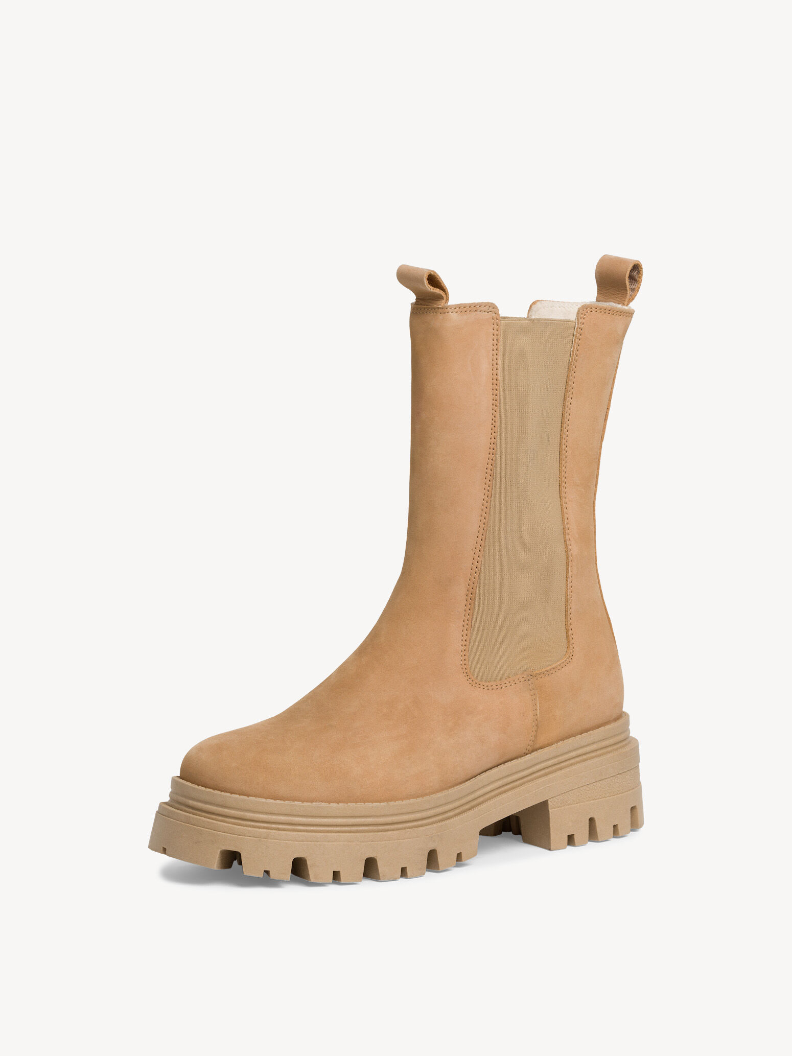 Bottine Chelsea en cuir - marron