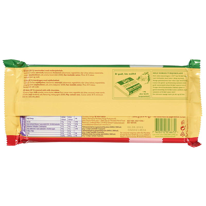 Freia Kvikk Lunsj 6-pk 282 g
