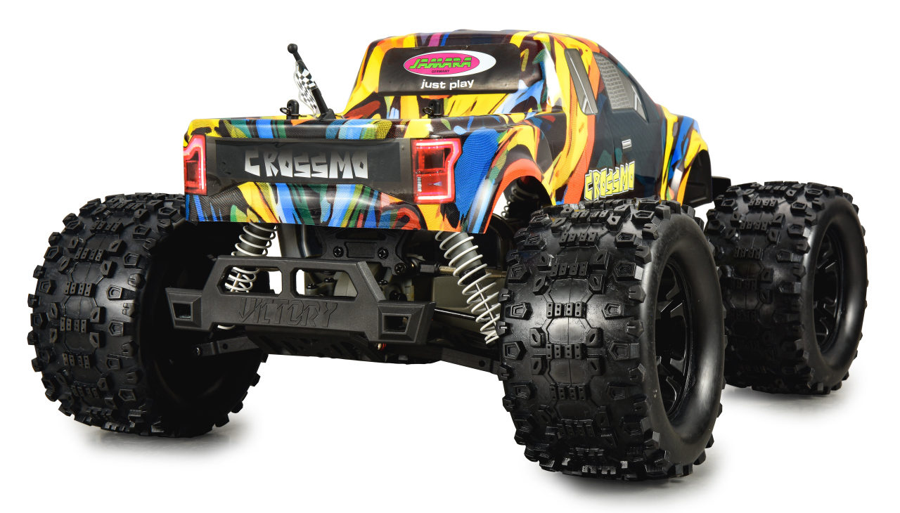 Jamara e.K. JAMARA-053131-Crossmo Monstertruck 4WD 1:10 Lipo 2,4GHz