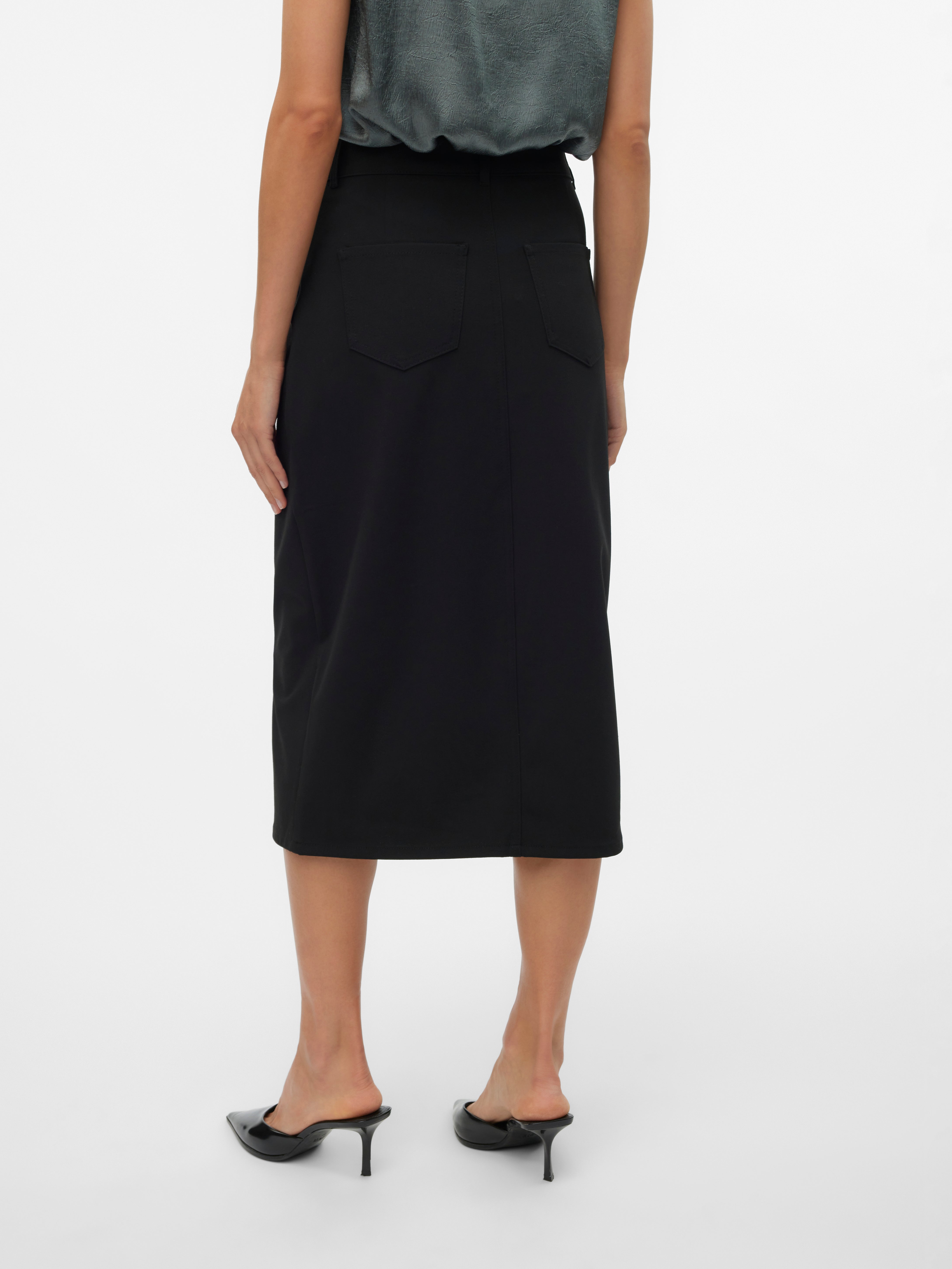 VMSASIE Hohe Taille Langer Rock