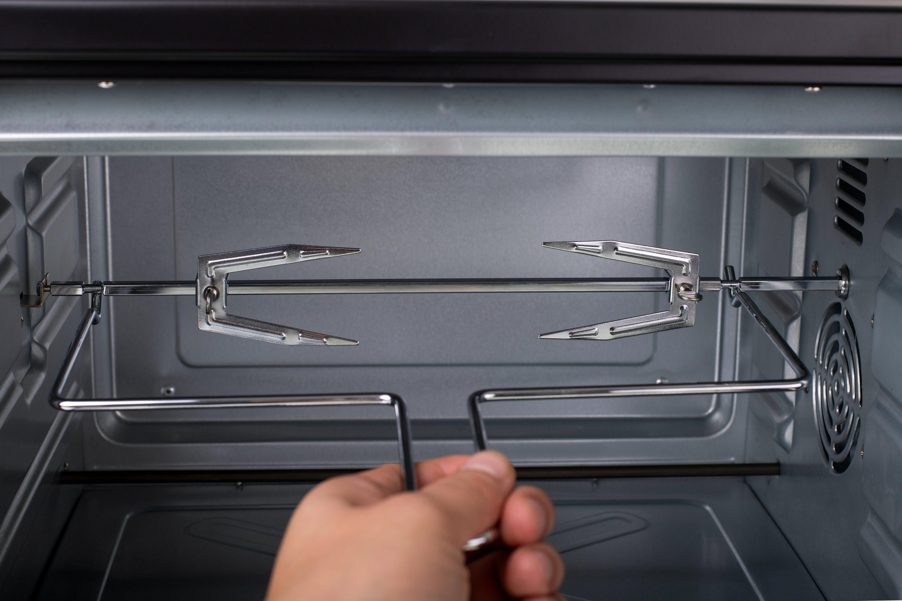 JUNG Minibackofen ADLER AD6020 Minibackofen 36L mit 2 Kochplatten, Umluft / Heißluft, Mini Backofen mit Herdplatte, 4600W, Timer, kleiner Backofen klein