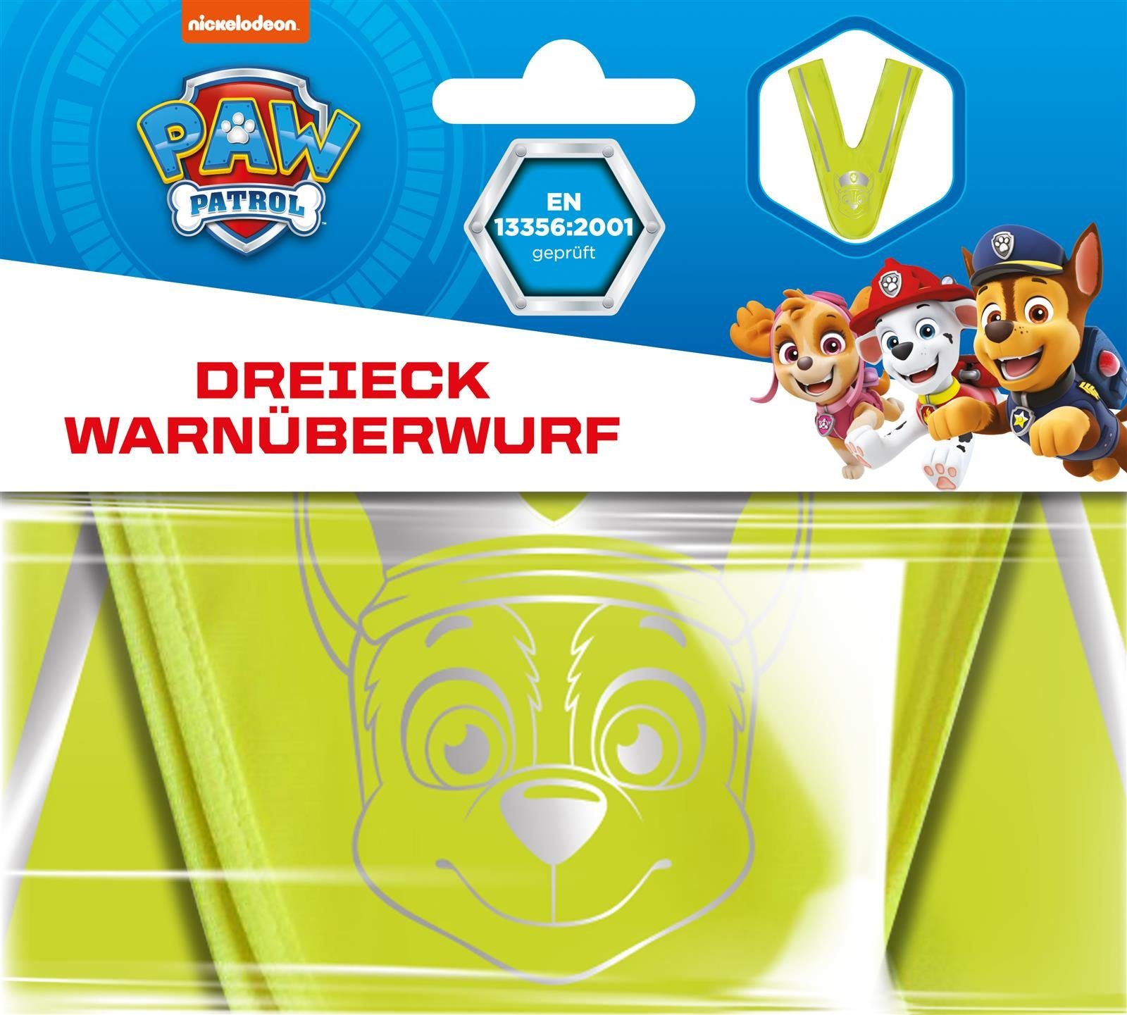 PAW PATROL Warnweste Kinderwarnweste Dreieck