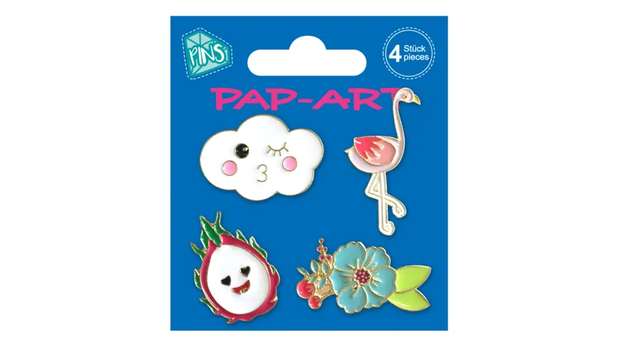 PAP-ART Pins Flamingo 4Stück