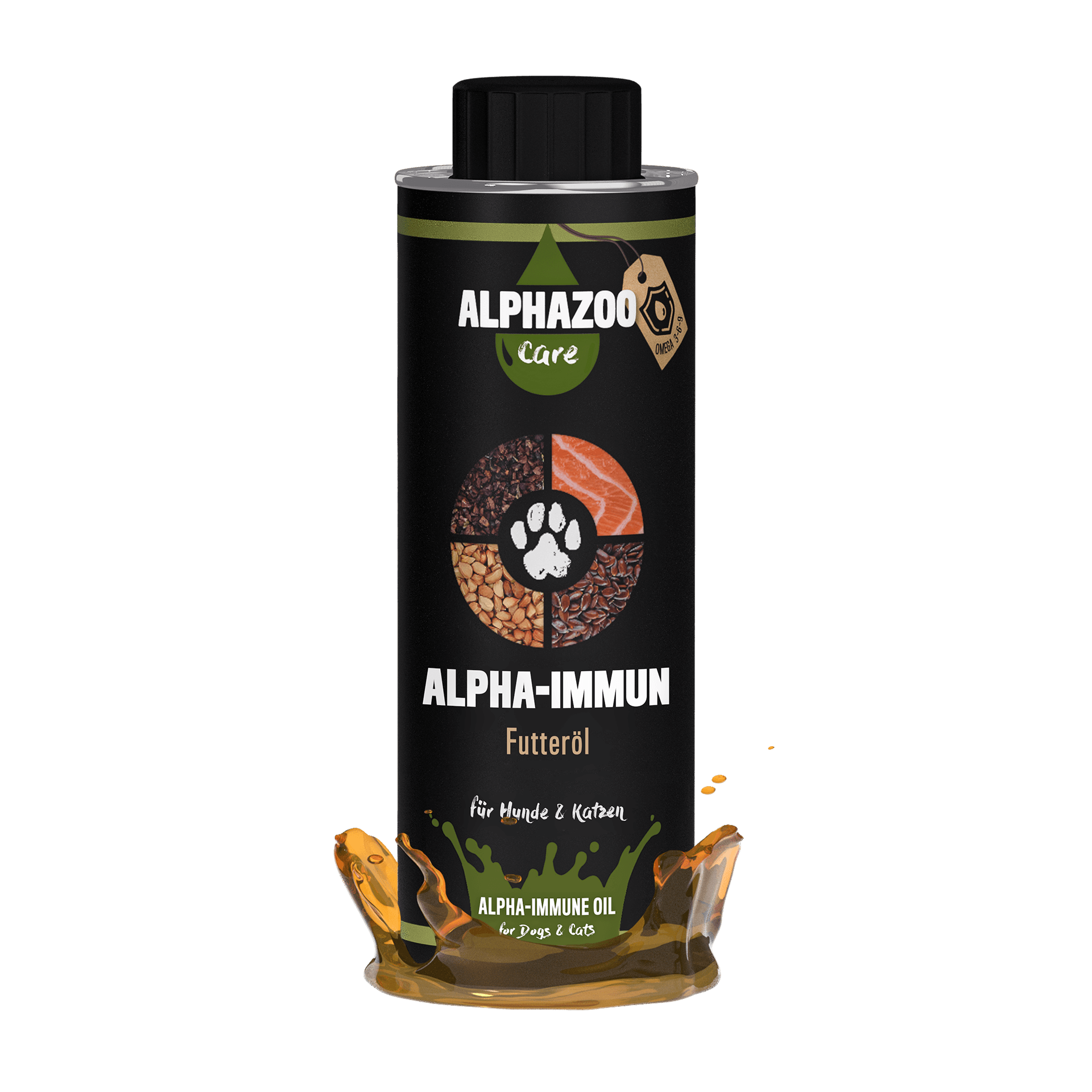 ALPHAZOO Ergänzungsfutter & Aufzucht ALPHAZOO Alpha-Immun Futteröl für Hunde und Katzen 250 ml