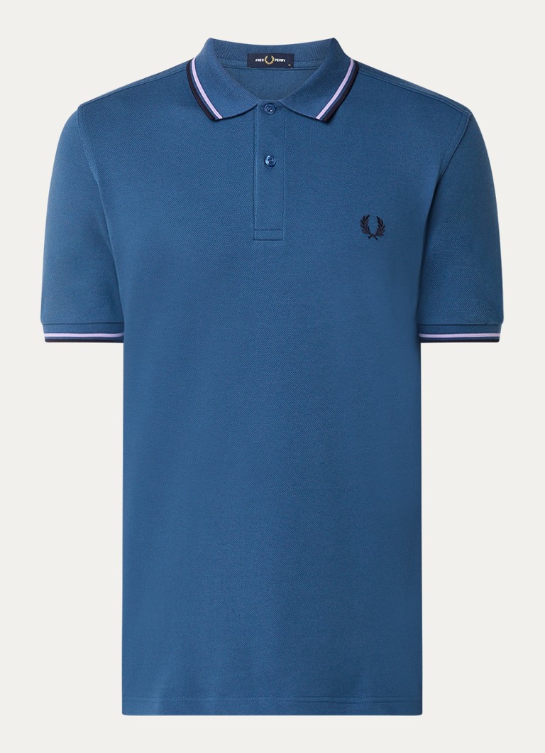Fred Perry regulāra piegriezuma polo krekls no pikē kokvilnas ar aprocēm un logotipu