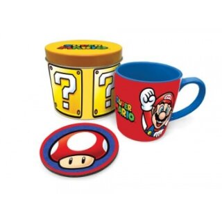 Pyramid Geschenkset (Tasse & Untersetzer in Geschenkdose) - Super Mario Lets A Go