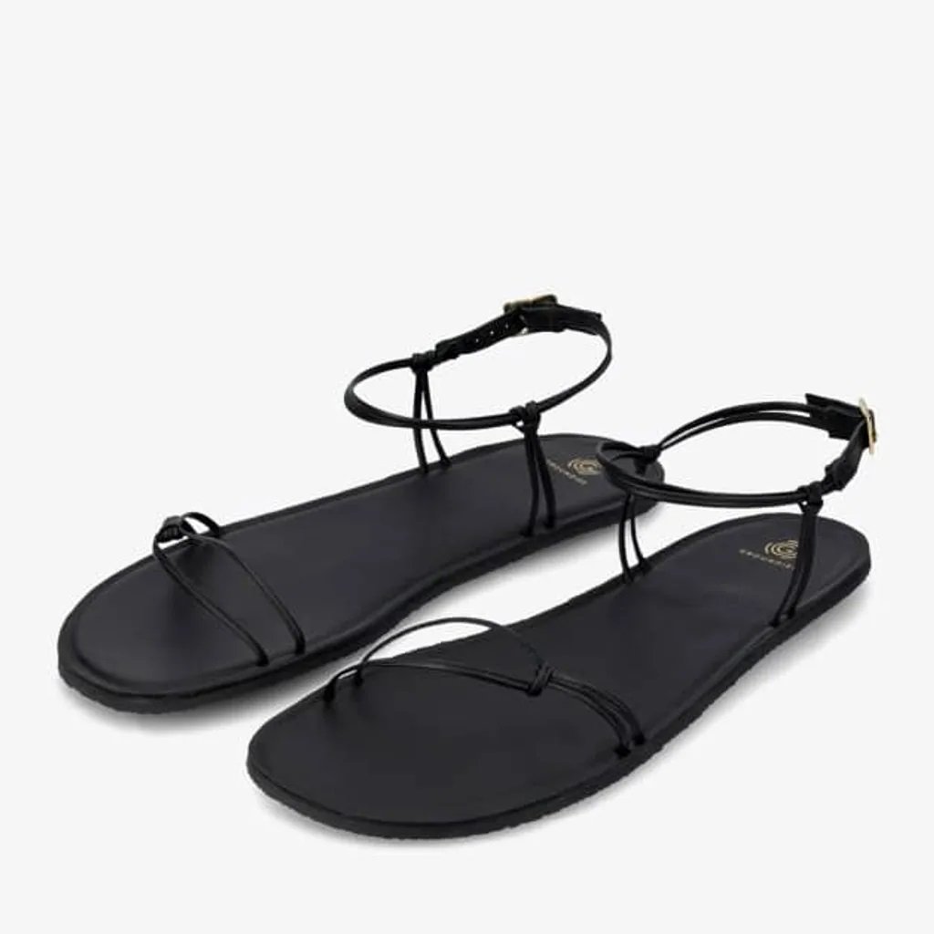 Groundies Cadiz Black Barfußsandalen