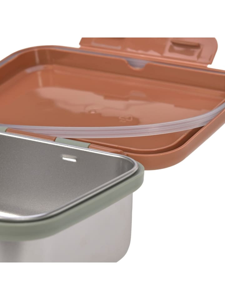 Lässig Lässig Brotdose Kinder - Edelstahl Lunchbox, Happy Prints caramel günstig kaufen onesize