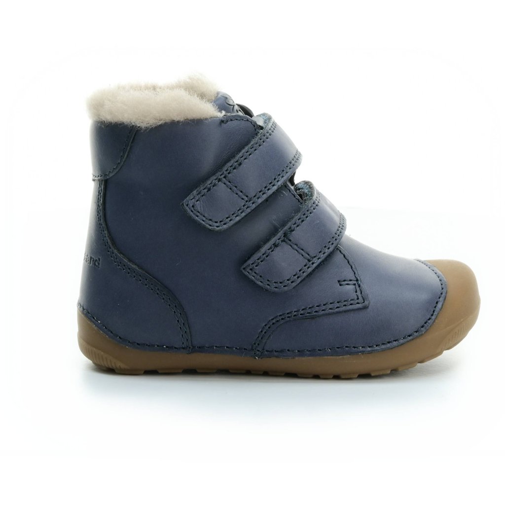 Bundgaard Petit Mid Lamb II Navy dunkelblaue Barfuß-Stiefeletten