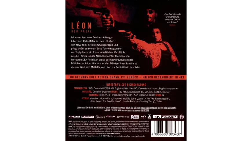 Leon - Der Profi  (4K Ultra HD) (+Blu-ray 2D)