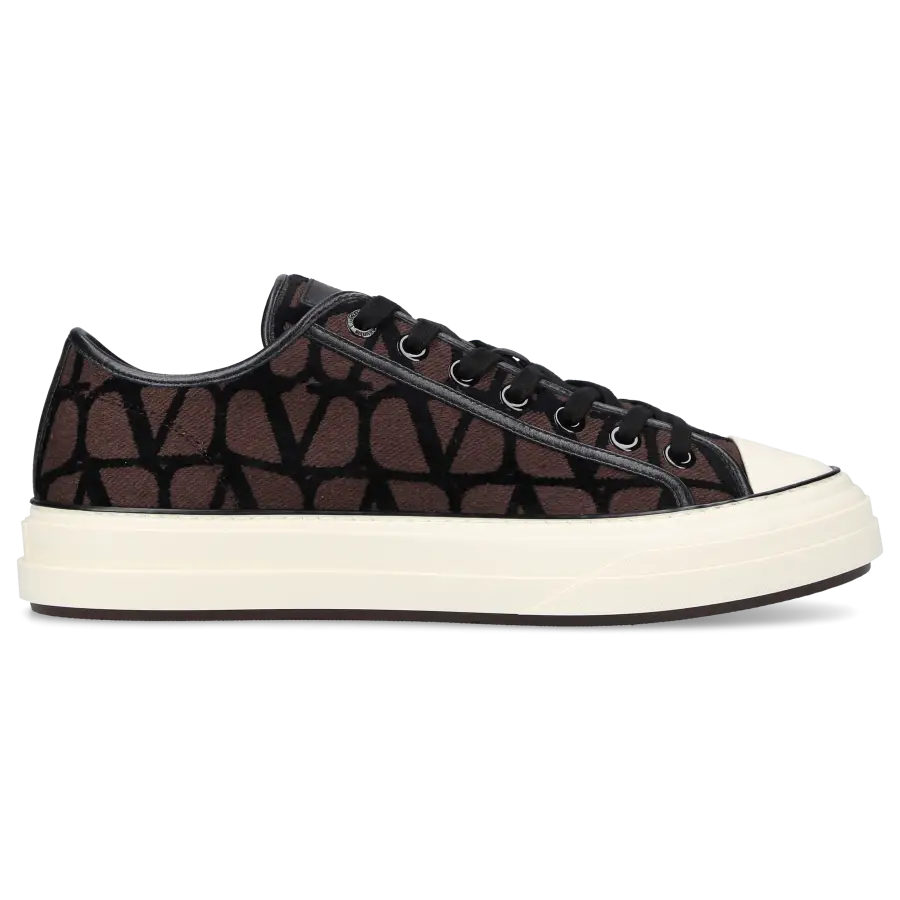 Valentino Garavani - Sneaker low TOTALLOOP Canvas - braun