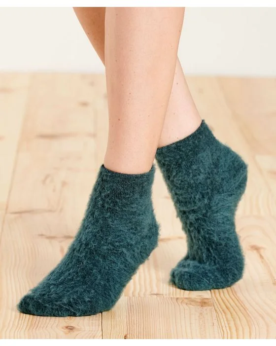 Mi-chaussettes de lit réversibles Thermolactyl.