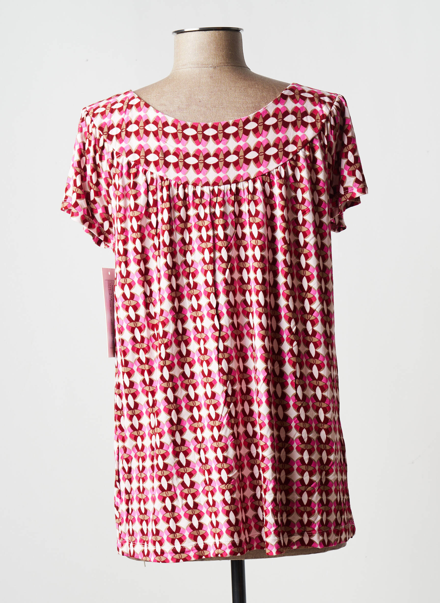 Agathe   Louise Tuniquemanchecourte Femme couleur rose