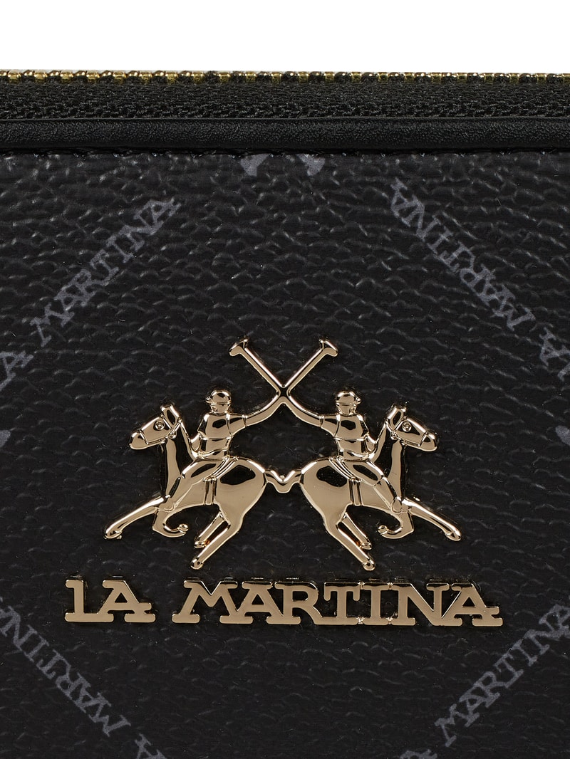 Portemonnaie in Leder-Optik in schwarz