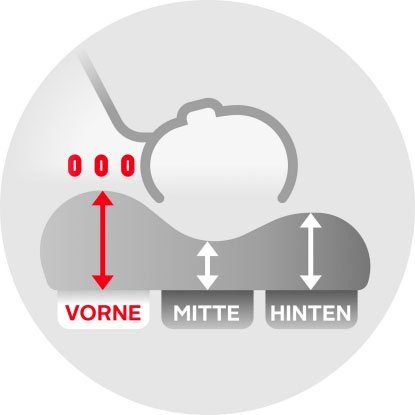 Nackenstützkissen Nackenstützkissen Comfort Medium, Centa-Star, Füllung: Mit Füllung, Rückenschläfer, Seitenschläfer