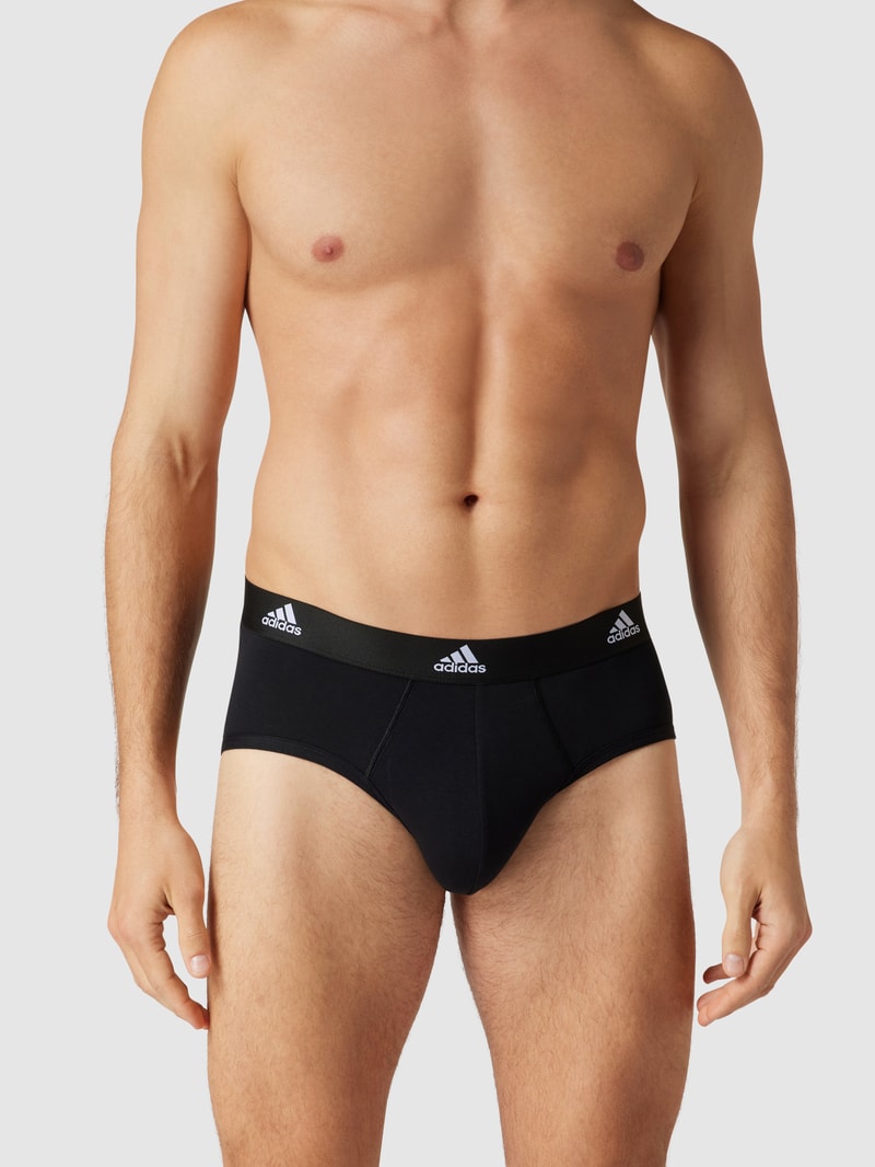 Trunks mit Label-Schriftzug im 3er-Pack in schwarz