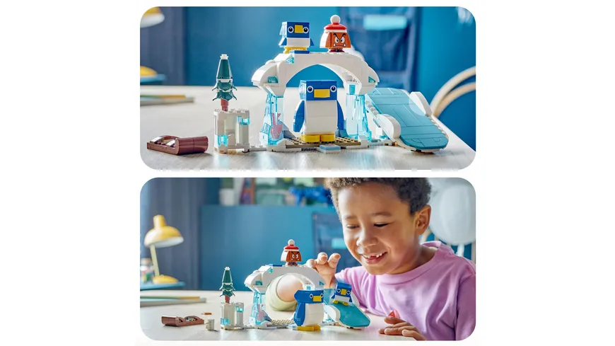 LEGO Super Mario 71430 Schneeabenteuer mit Familie Pinguin – Erweiterungsset