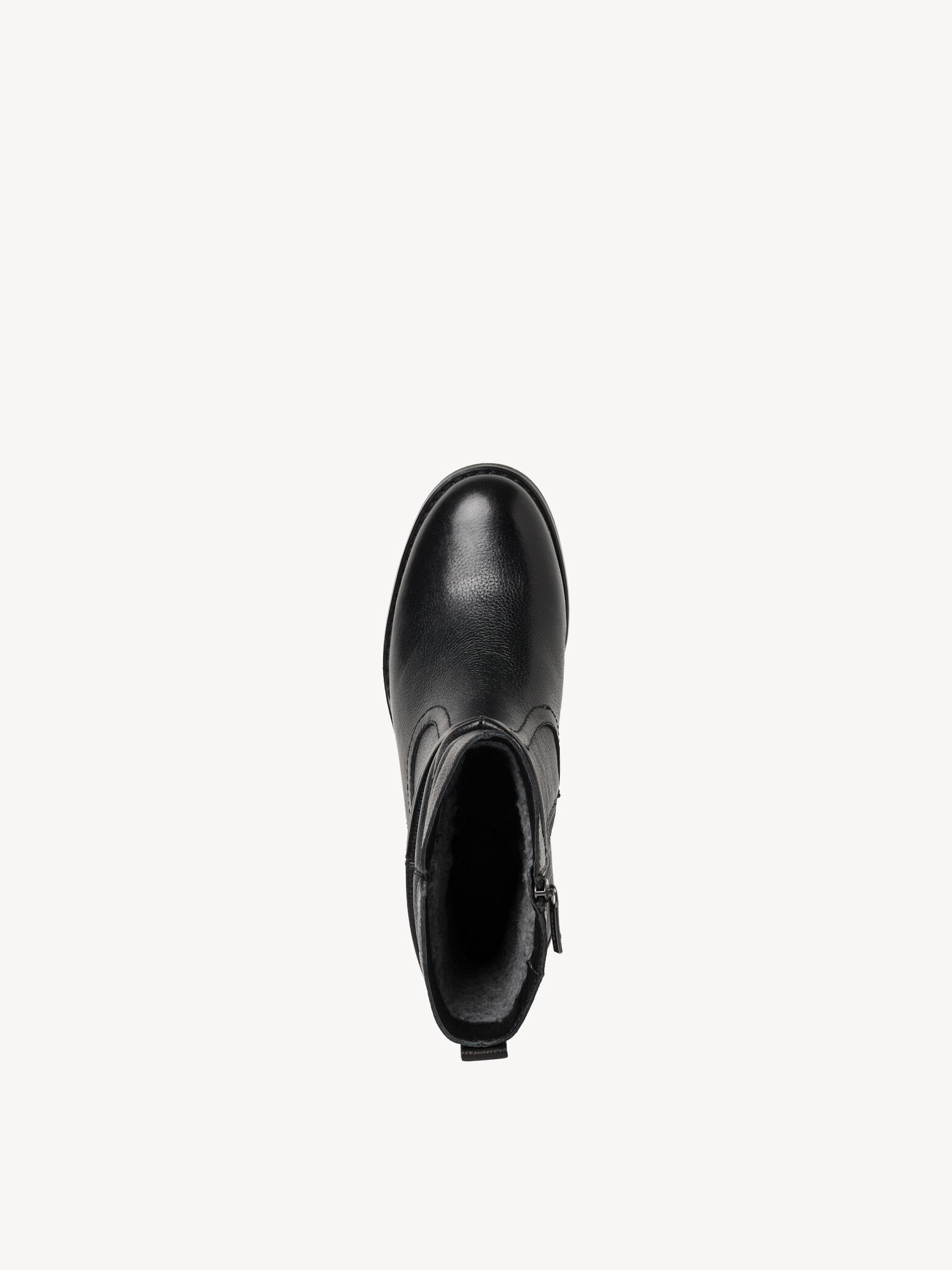 Bottine en cuir - noir