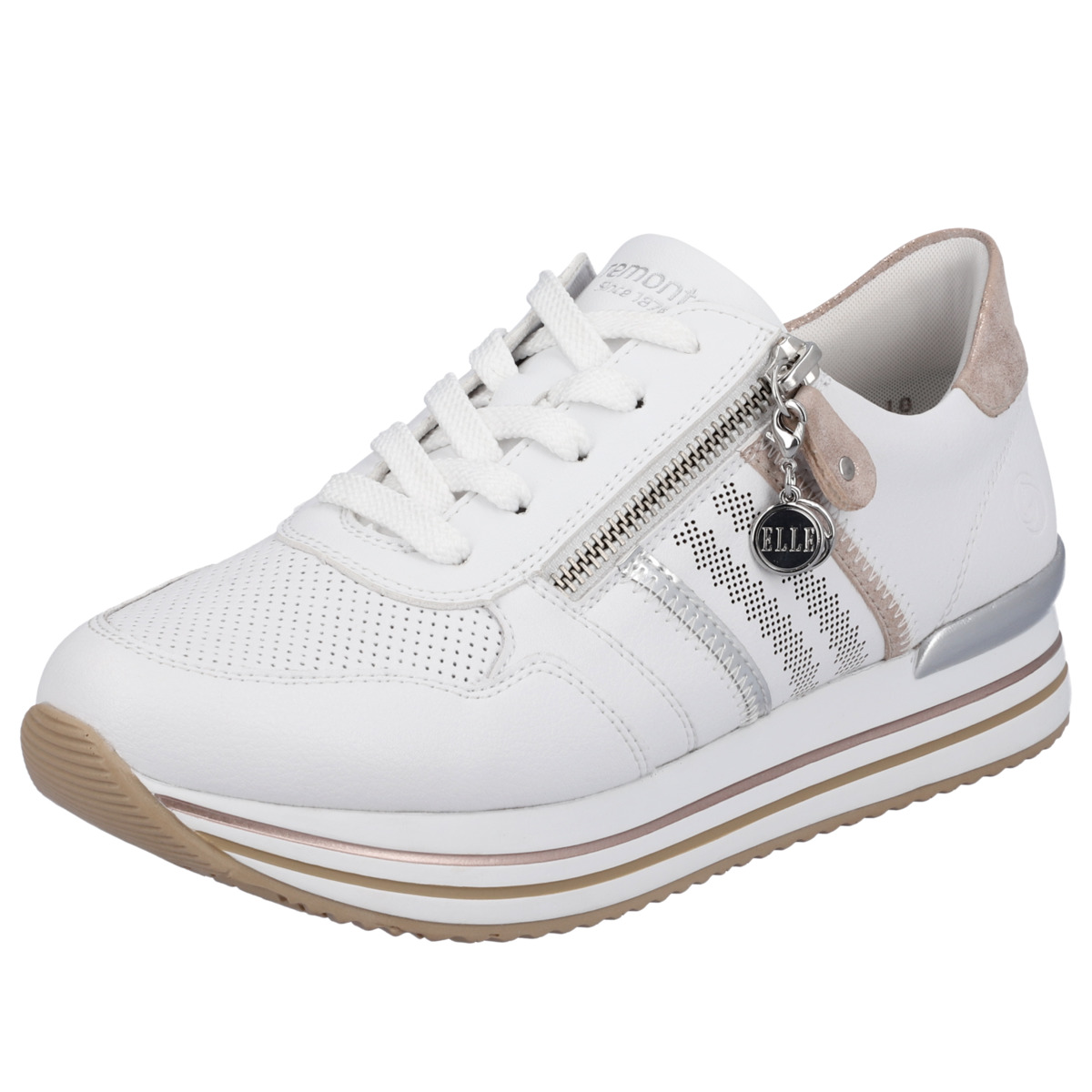 Remonte D1318 Sneaker Low weiss