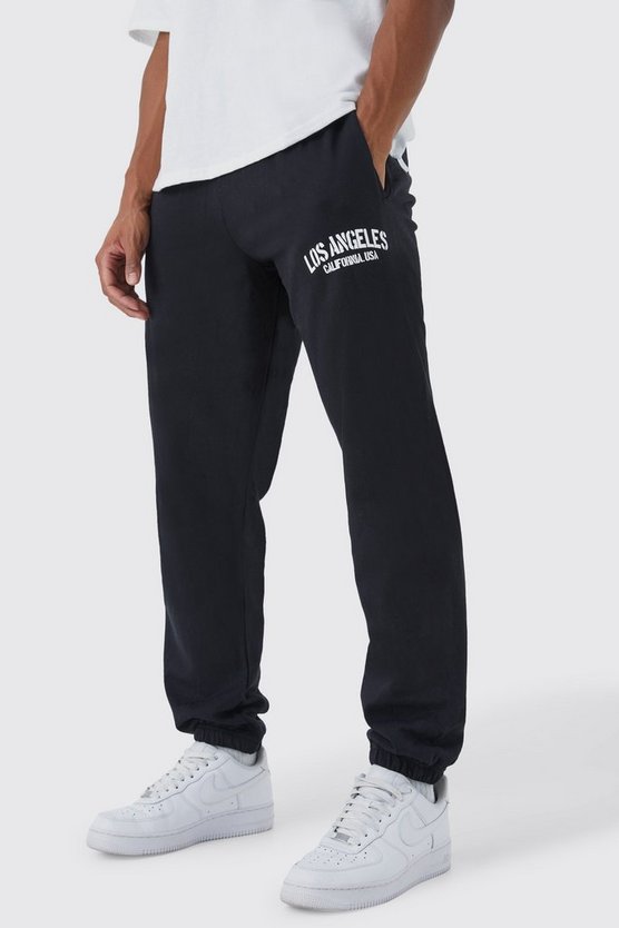 Oversize Jogginghose mit Los Angeles Print
