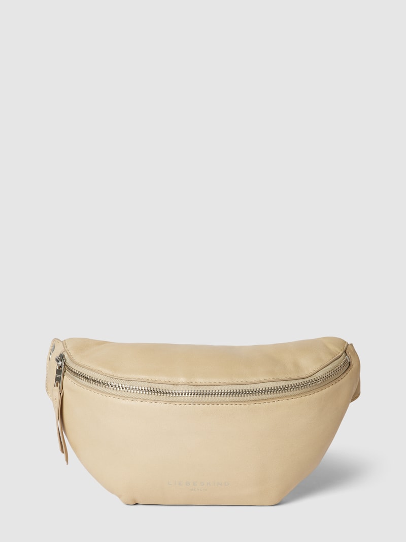Crossbody Bag aus Leder Modell 'Tavia' in sand